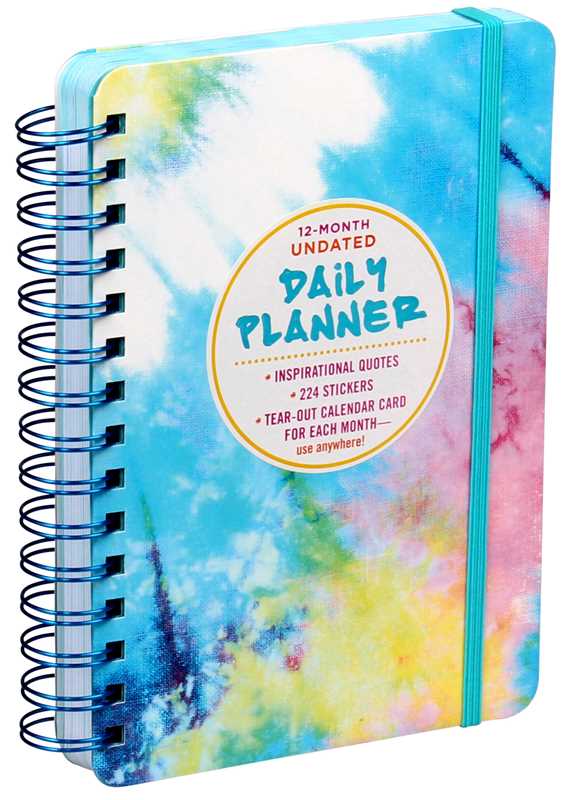 12 - Month Undated Daily Planner by Editors of Thunder Bay Press - Spiral Circle