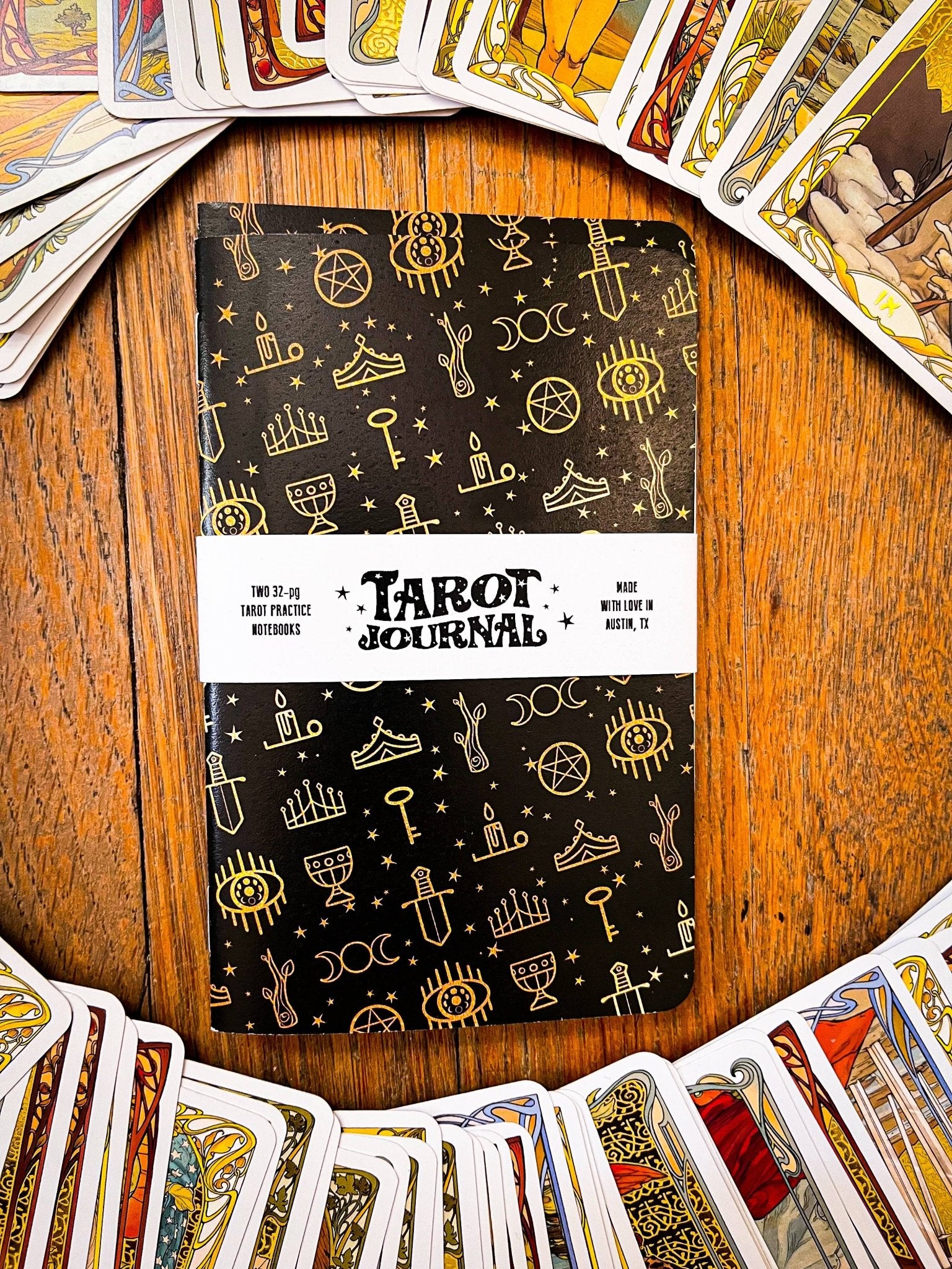 2 - Pack Pocket Tarot Journals - Spiral Circle