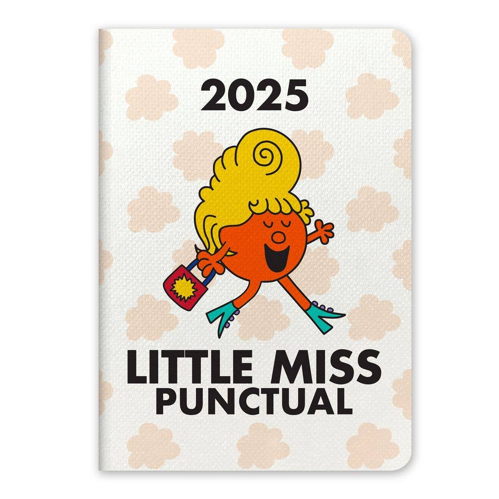 2025 Little Miss Punctual Monthly Pocket Planner - Spiral Circle