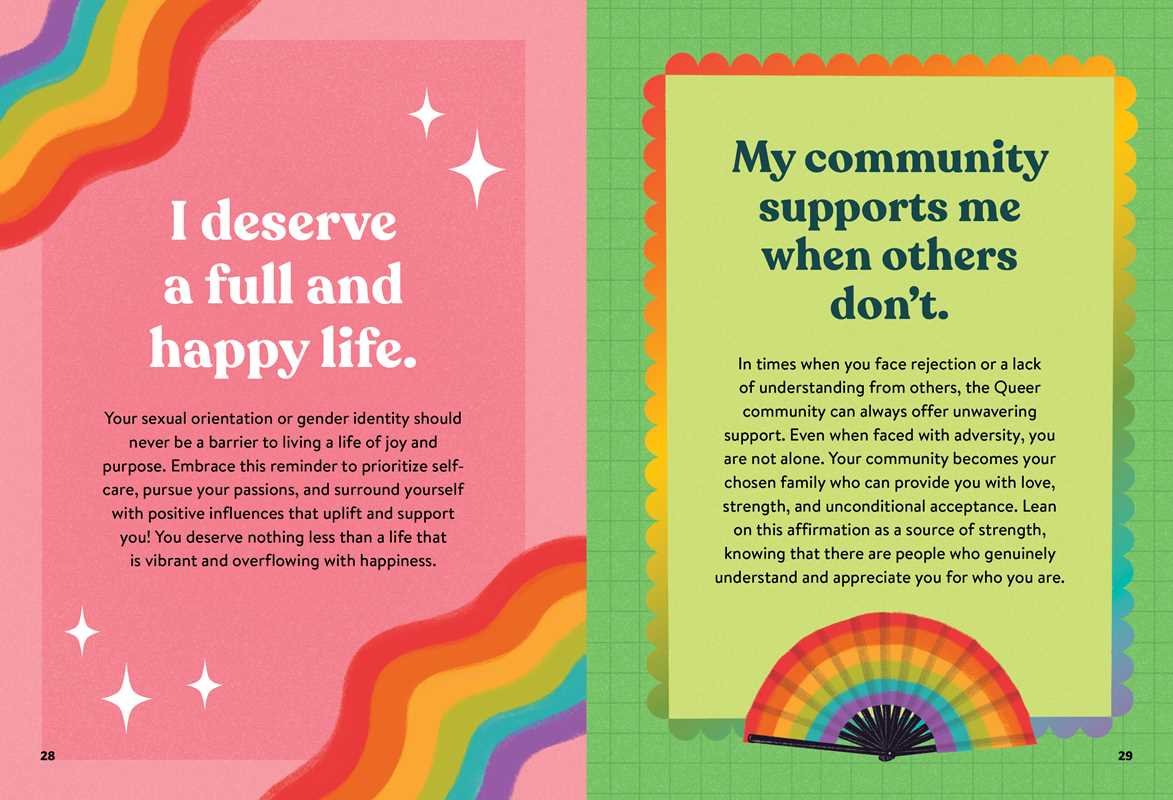 Affirmations for Queer People by Jess Vosseteig - Spiral Circle