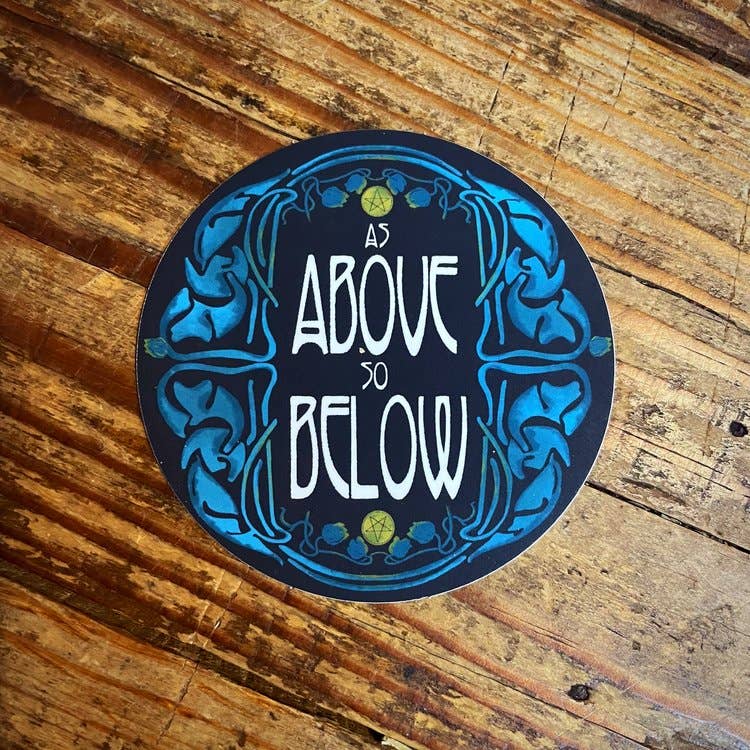 As Above So Below Sticker - Spiral Circle