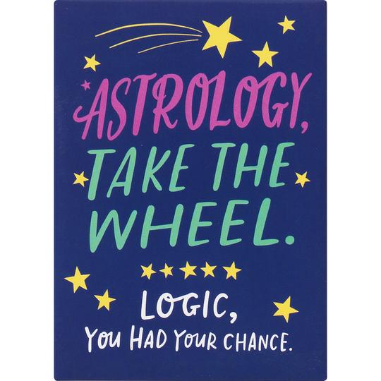 Astrology Take The Wheel Magnet - Spiral Circle