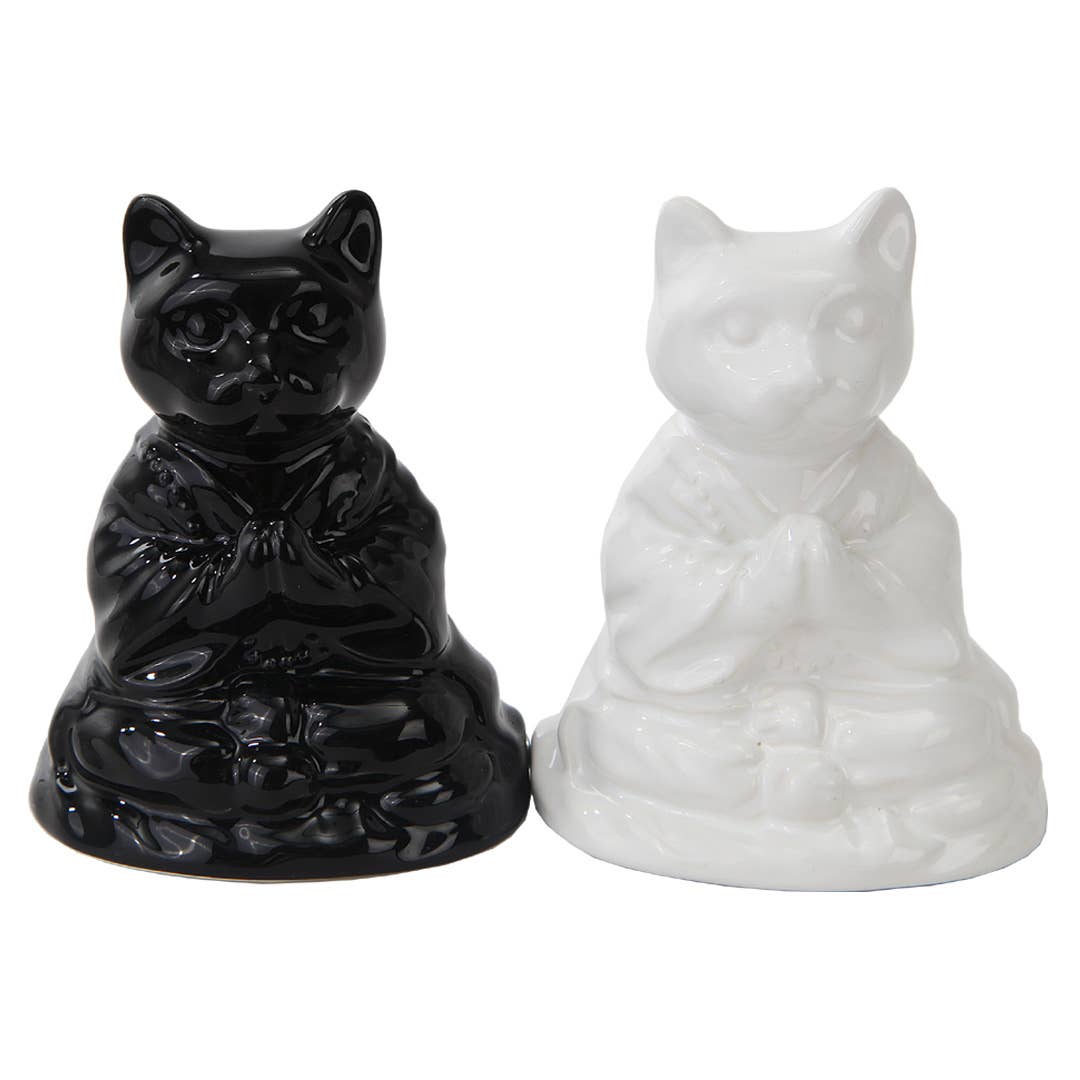 Buddha Cats Salt and Pepper Shaker Set - Spiral Circle