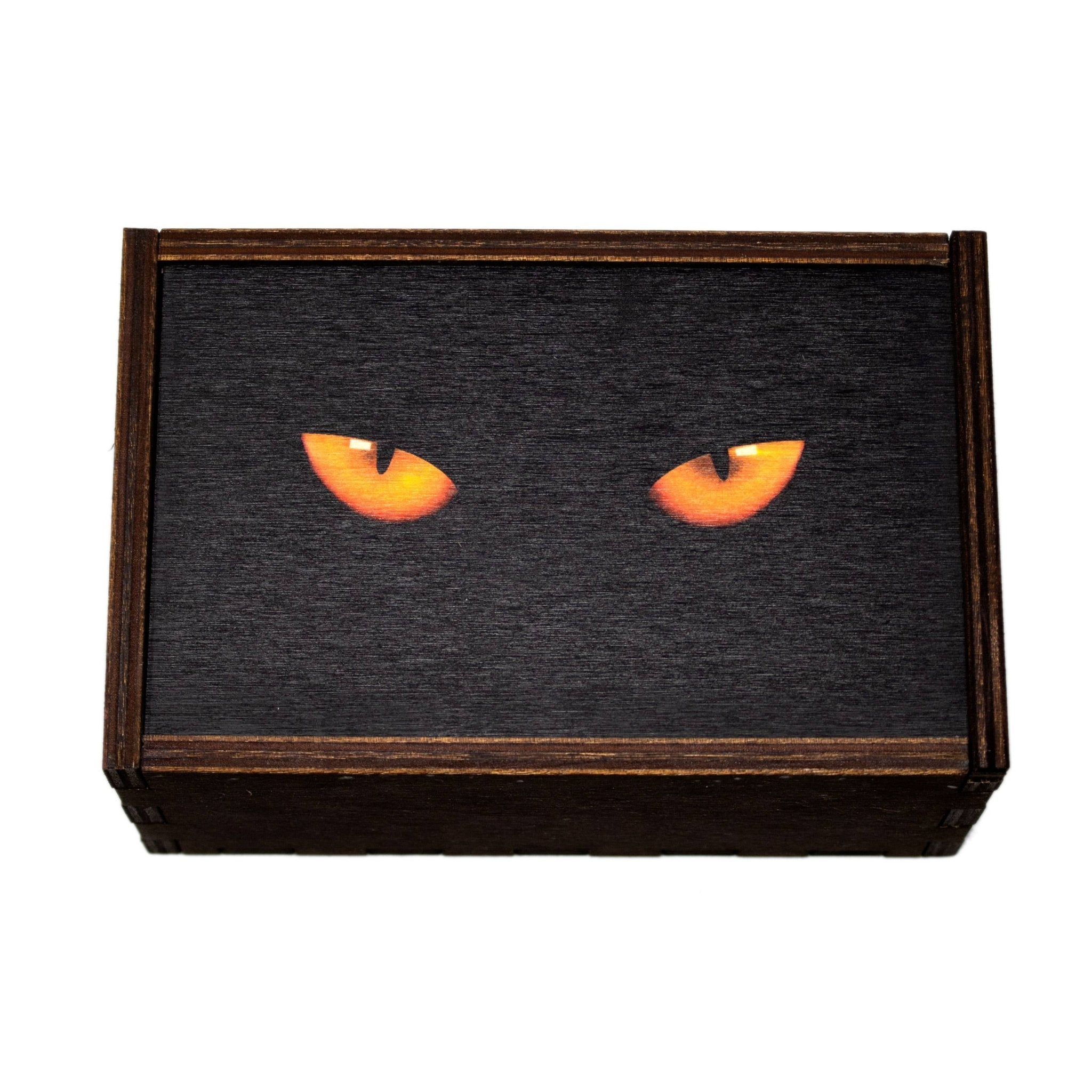 Cat Eyes Full Color Tarot Card / Stash Box - for CAT LOVERS - Spiral Circle