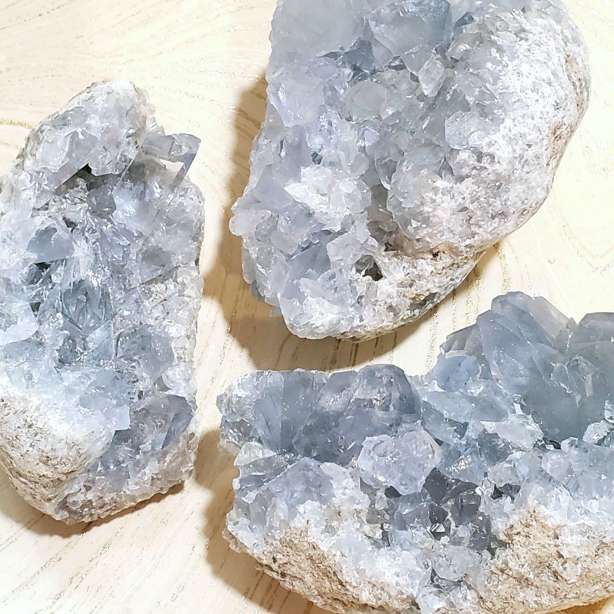 Celestite Druzy Specimen - Spiral Circle