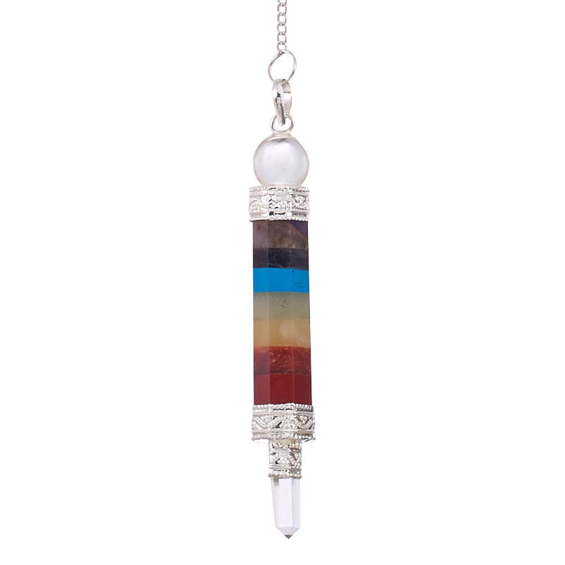 Chakra Pendulum With Point - Spiral Circle