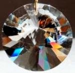 Crystal Rainbow Maker Suncatcher | 60mm Sunburst - Spiral Circle