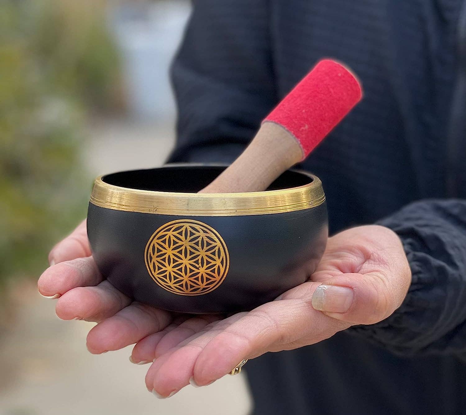 Flower Of Life Singing Bowl - Spiral Circle