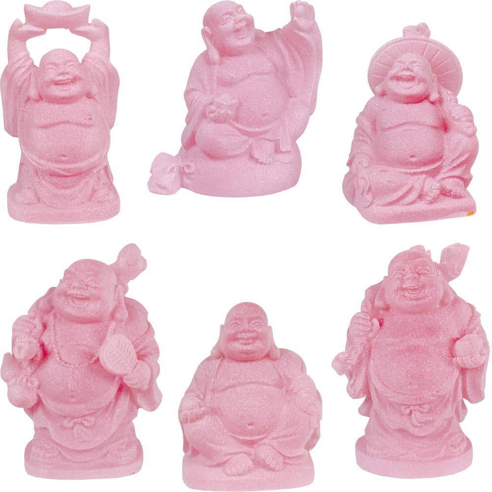 Frosted Acrylic Feng Shui Figurines Buddha Pink - Spiral Circle