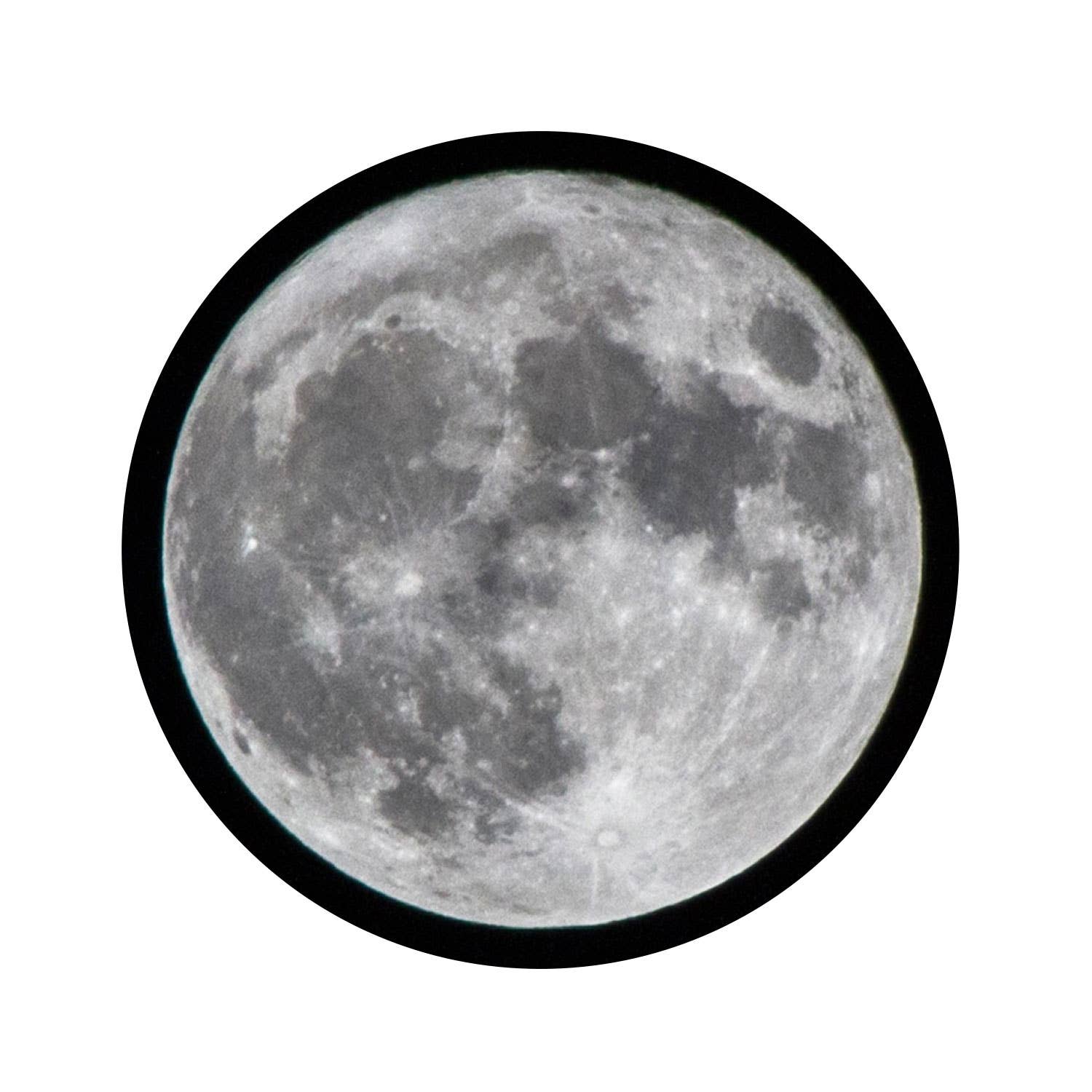 Full Moon Sticker - Spiral Circle