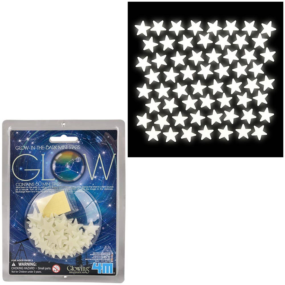 Glow - In - The - Dark Mini Stars - Spiral Circle