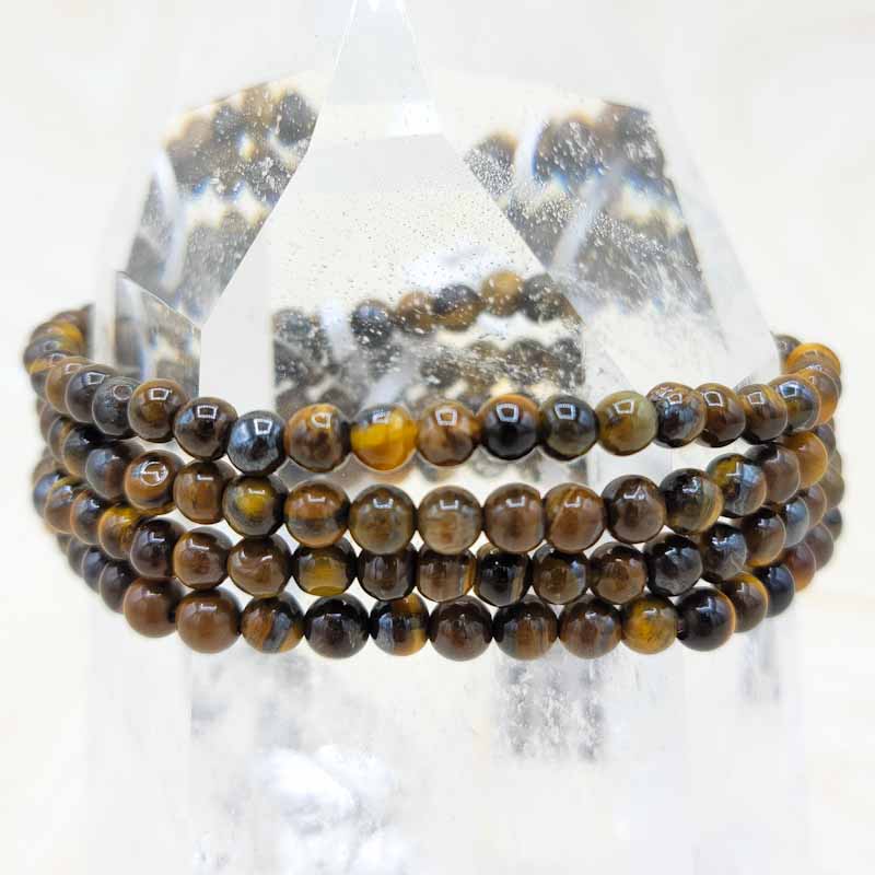 Golden Tiger Eye Bracelet | Release Fear | 6MM - Spiral Circle