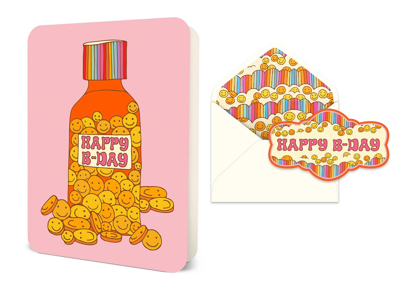 Good Times Birthday Deluxe Greeting Card - Spiral Circle