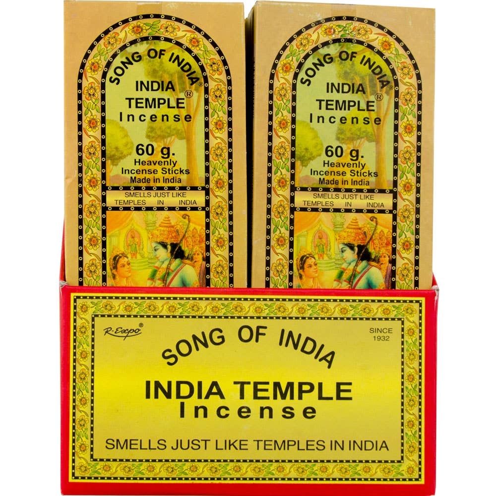 India Temple Incense Display 60g - Spiral Circle