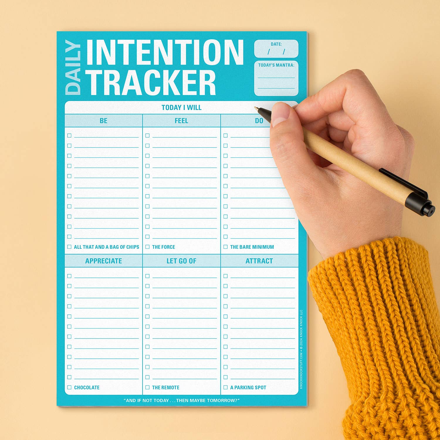 Intention Tracker Pad (Pastel Version) - Spiral Circle