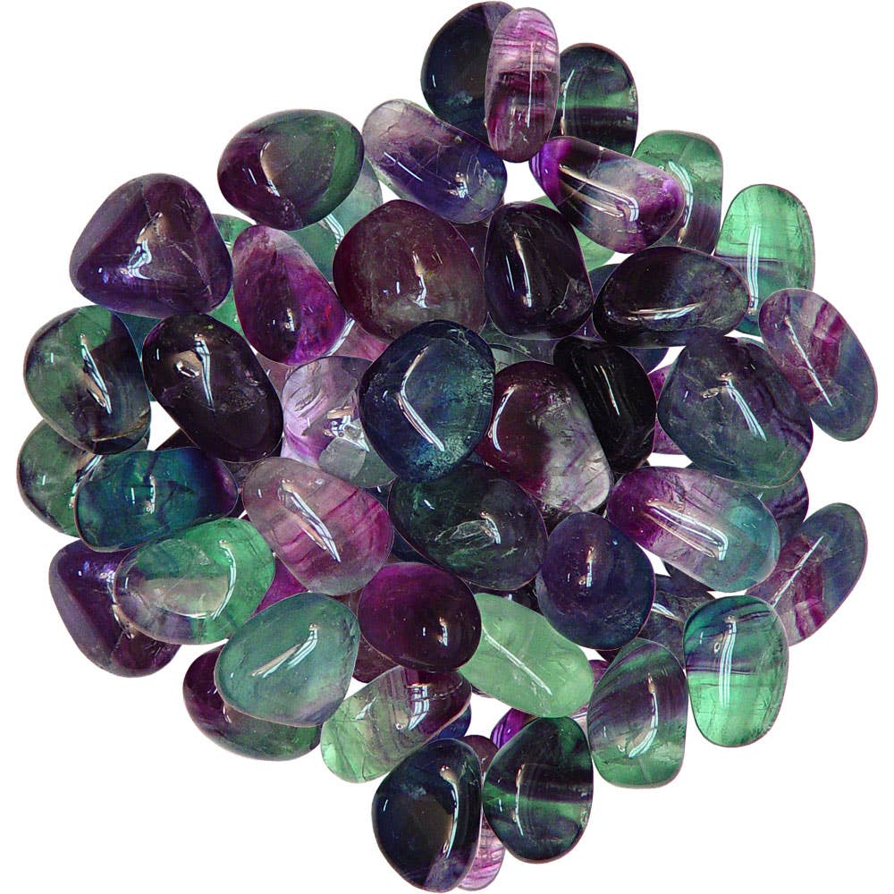 Jumbo Fluorite | Tumbled - Spiral Circle