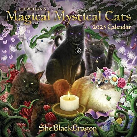 Llewellyn's 2025 Magical Mystical Cats - Spiral Circle