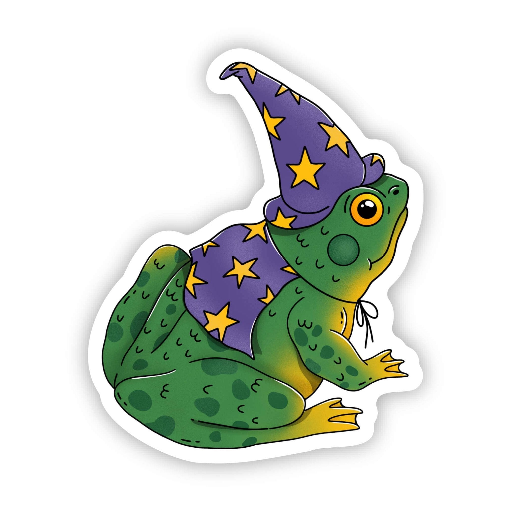 Magical Frog | Sticker - Spiral Circle