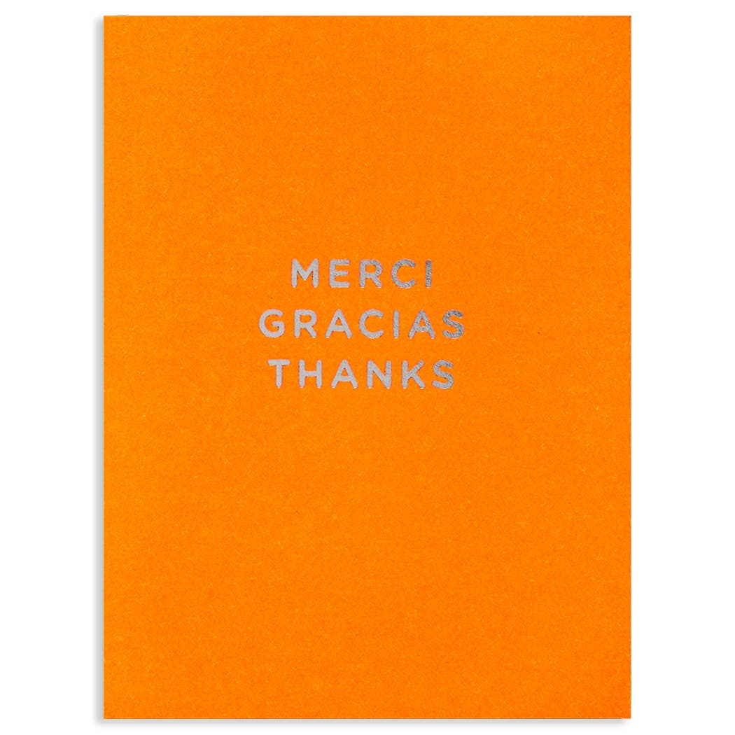 MERCI GRACIAS THANKS | THANK YOU CARD - Spiral Circle