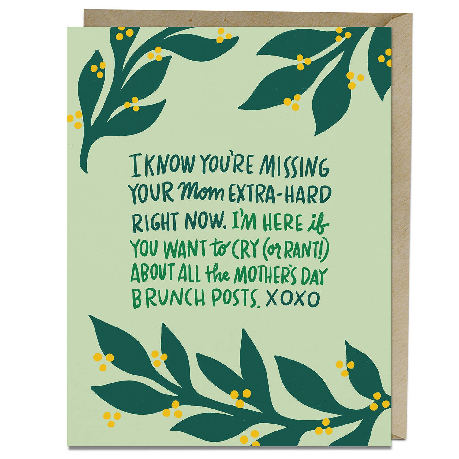 Missing Your Mom Mother's Day Card - Spiral Circle