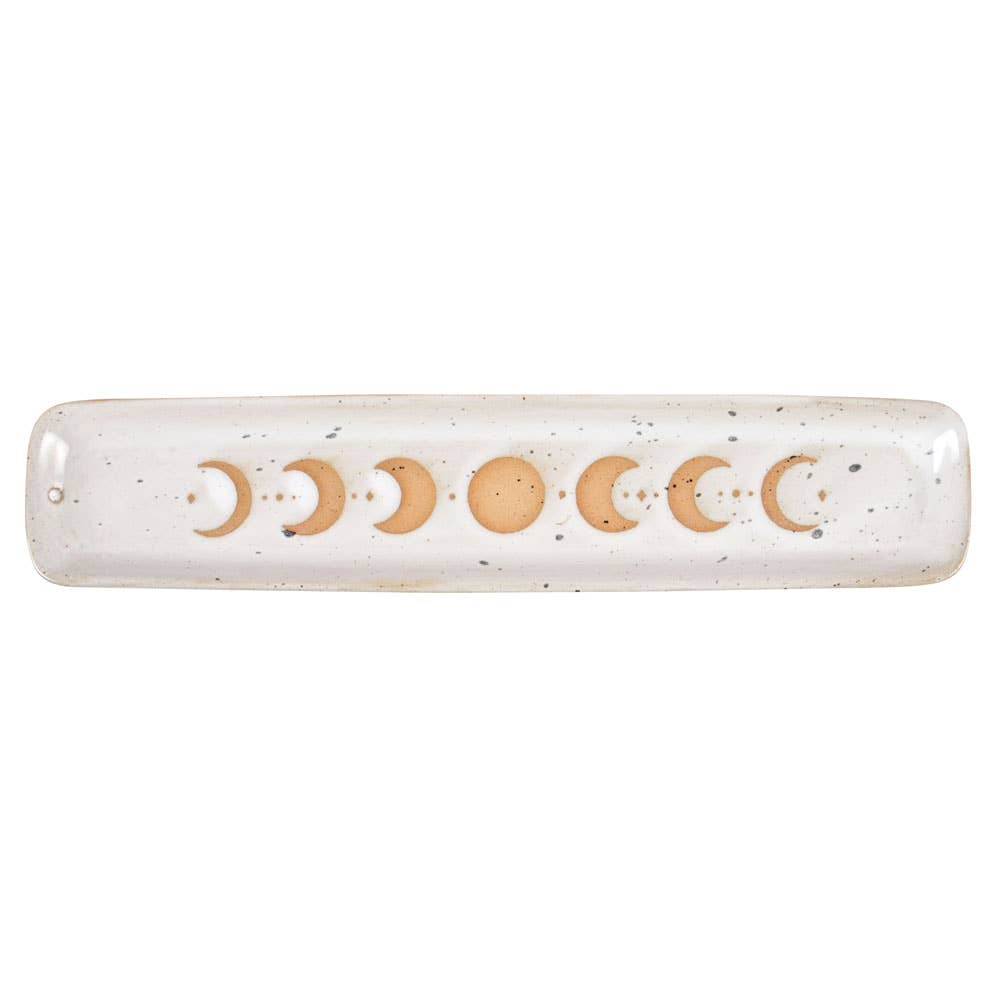 Moon Phase Ceramic Ash Catcher - Spiral Circle