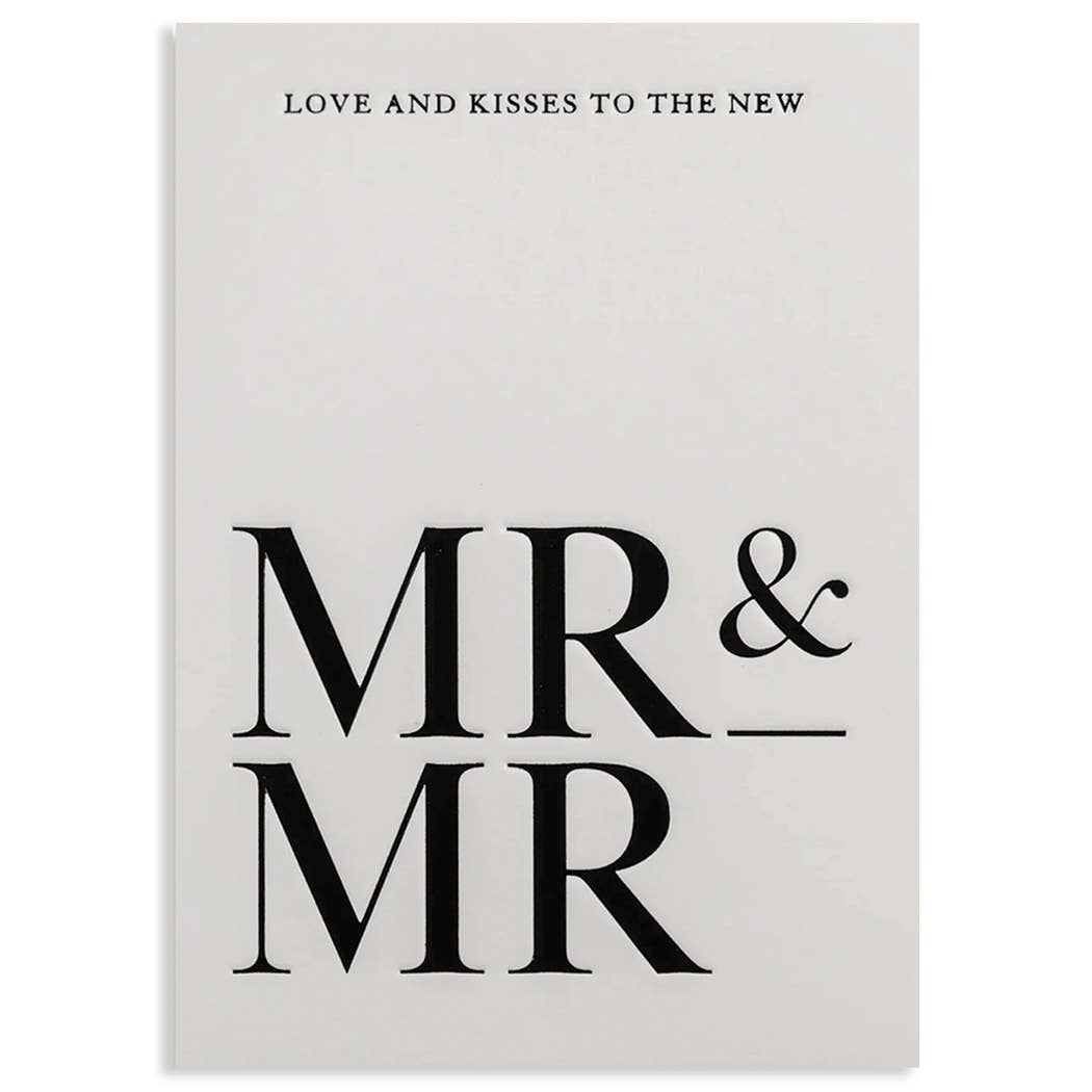 MR & MR| WEDDING CARD - Spiral Circle