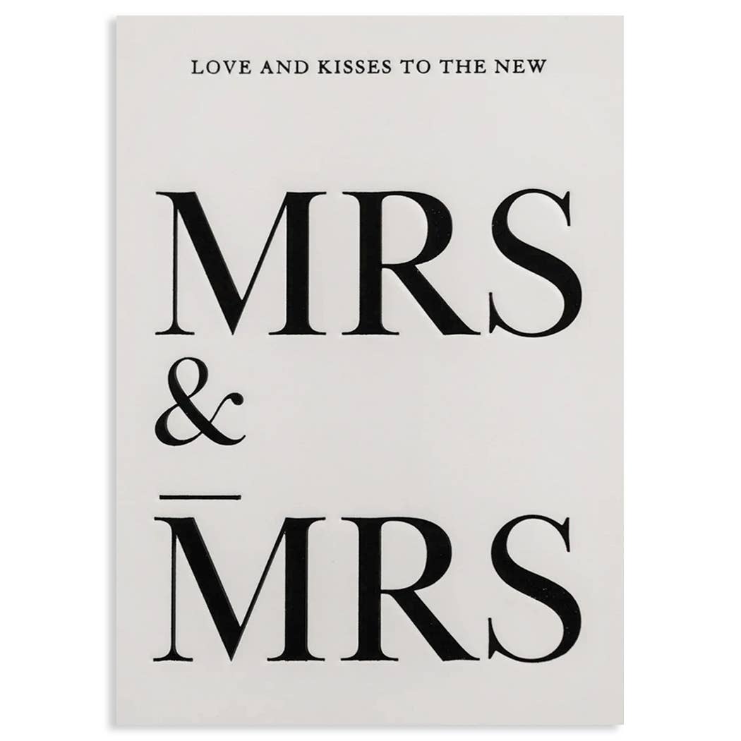 MRS & MRS| WEDDING CARD - Spiral Circle