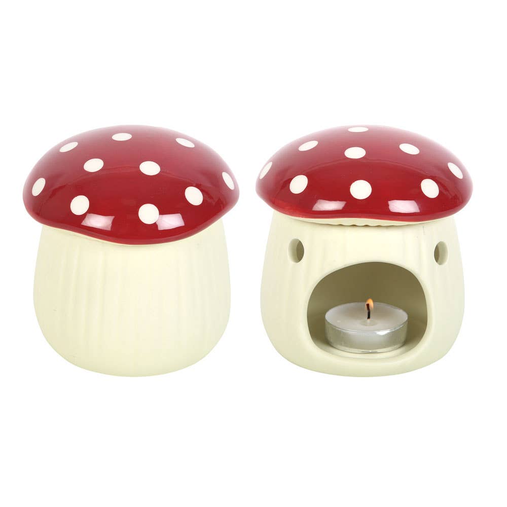 Mushroom Shaped Oil Burner - Spiral Circle