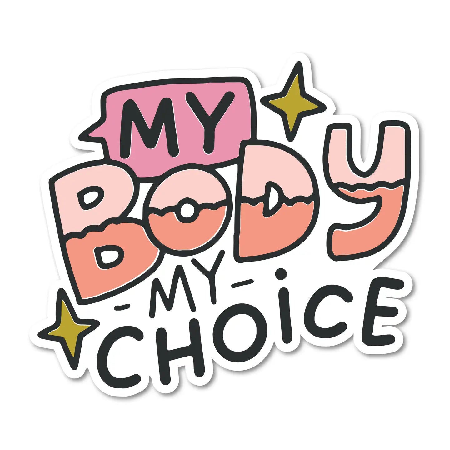 My Body, My Choice | Sticker - Spiral Circle