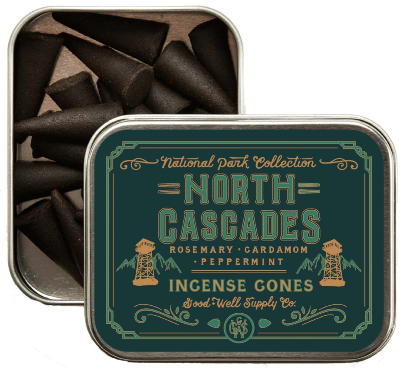 North Cascades Incense | Peppermint Rosemary + Cardamom - Spiral Circle