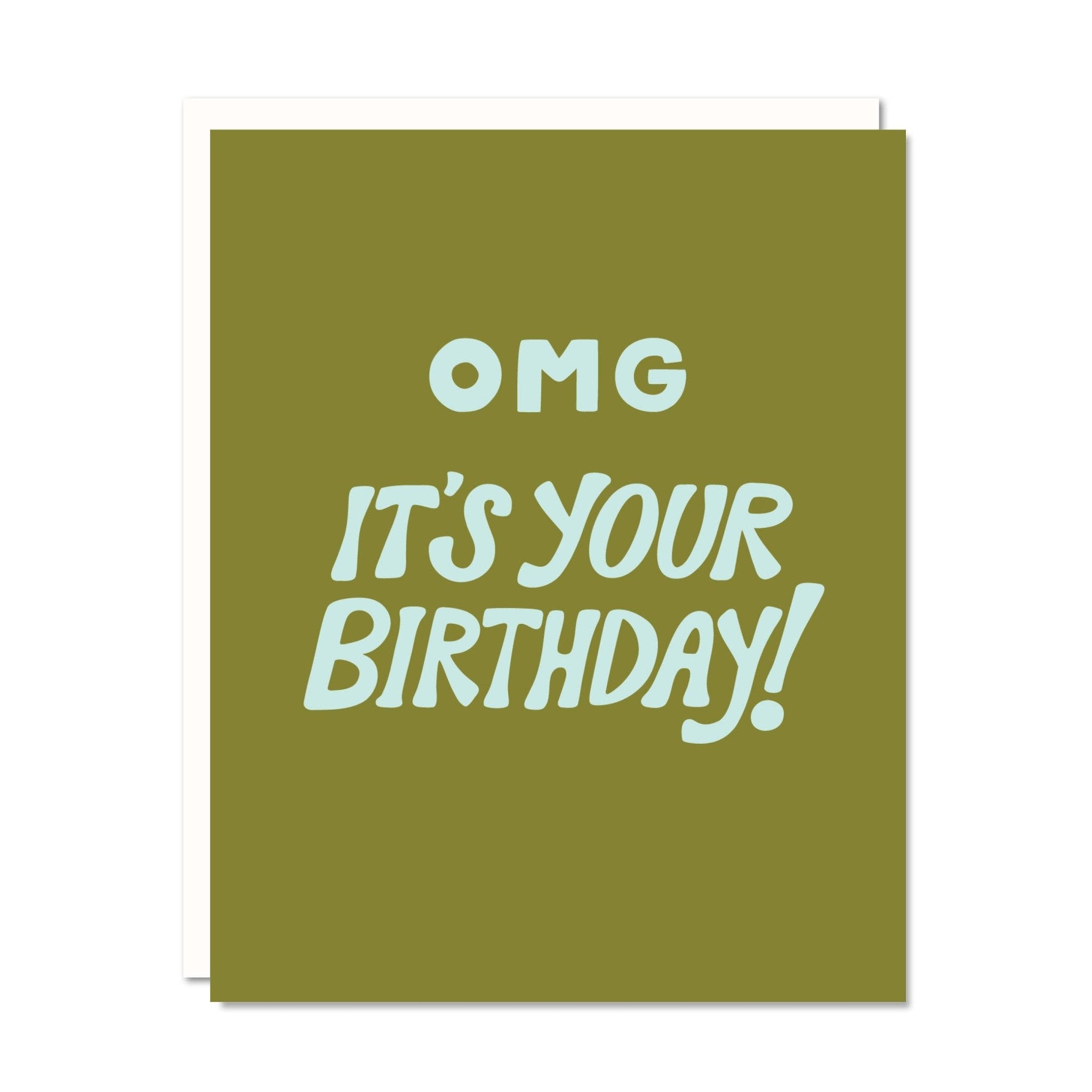 OMG Birthday - Birthday Card - Spiral Circle