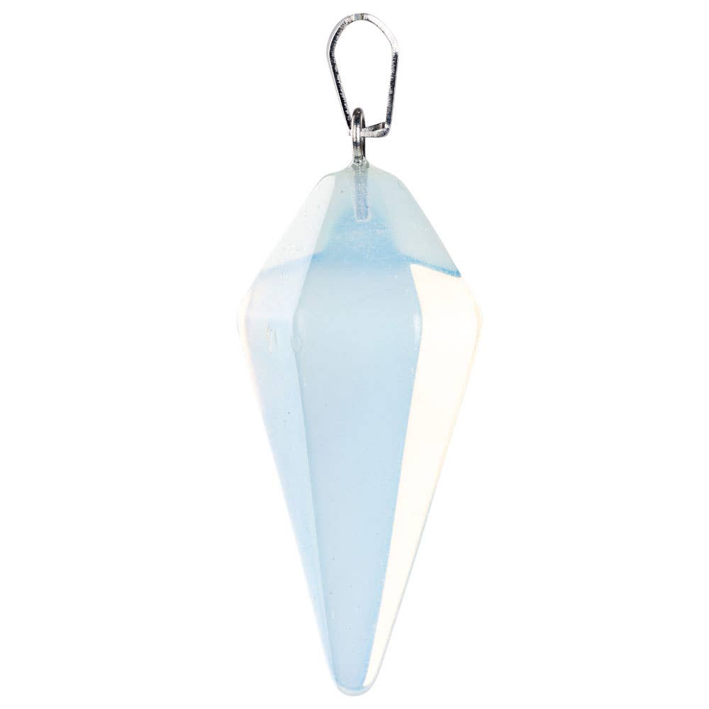 Opalite Pendulum Pendant - Spiral Circle