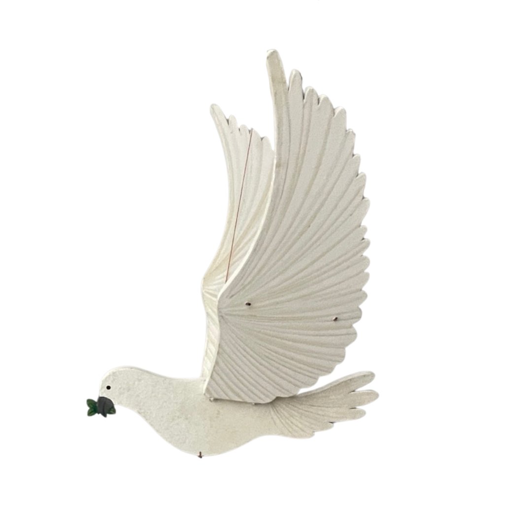 Peace Dove Flying Bird Mobile - Spiral Circle