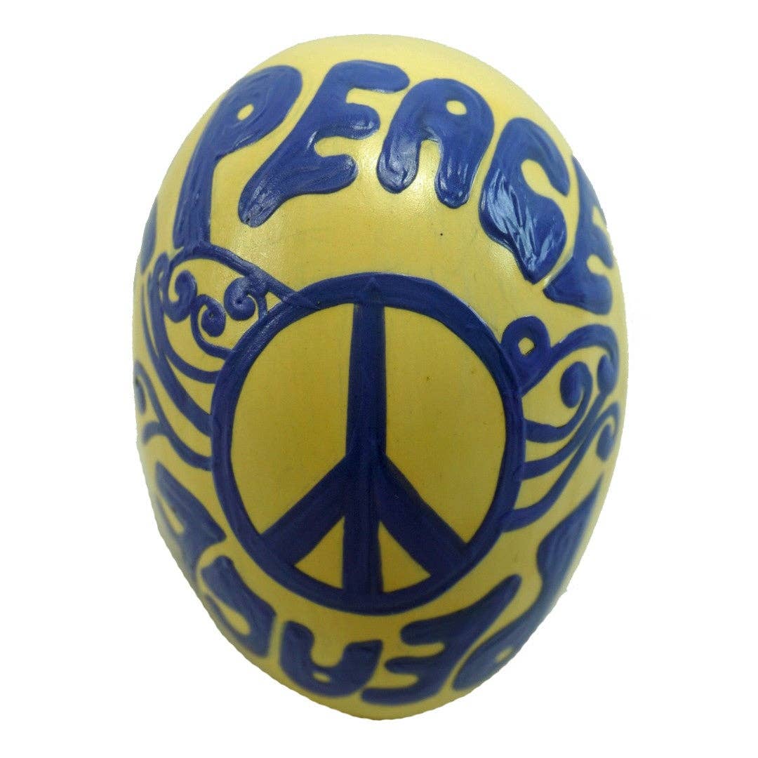 Peace Egg Shaker - Spiral Circle