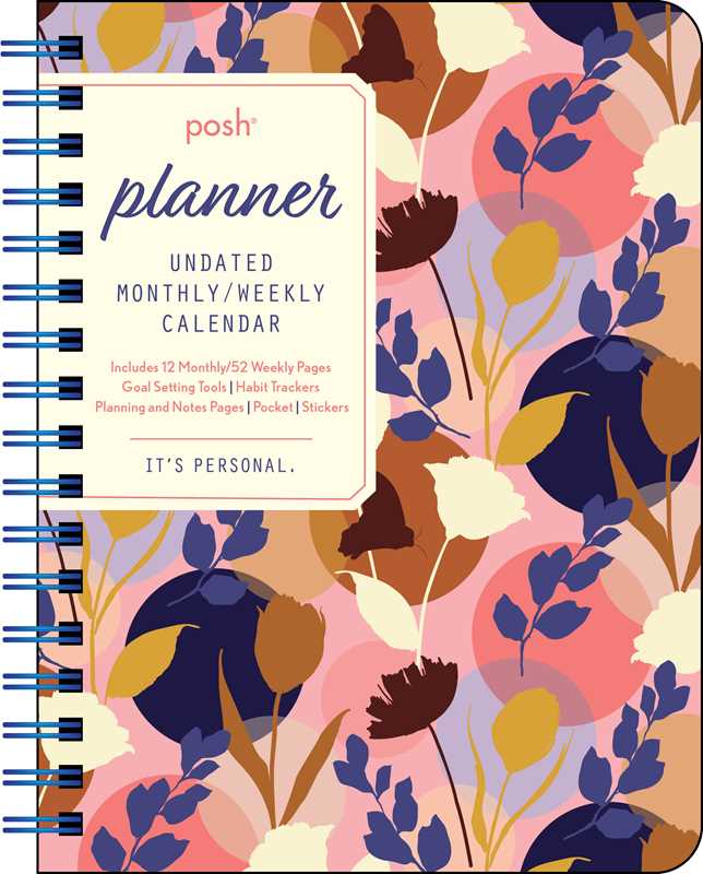 Posh: Planner Undated Monthly/Weekly Calendar by Andrews McMeel Publishing - Spiral Circle