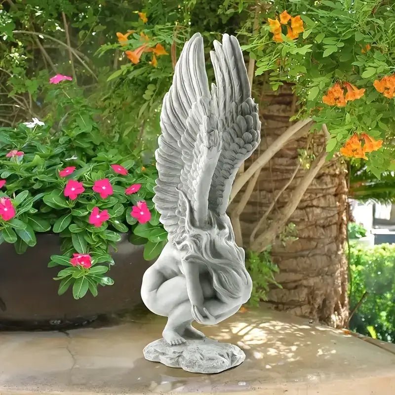 Redemption Fairy Statue with Angel Wings - Spiral Circle