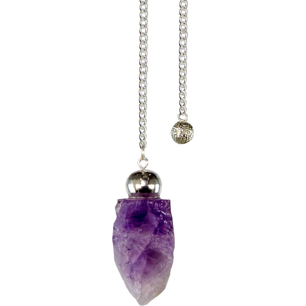 Rough Amethyst | Pendulum - Spiral Circle