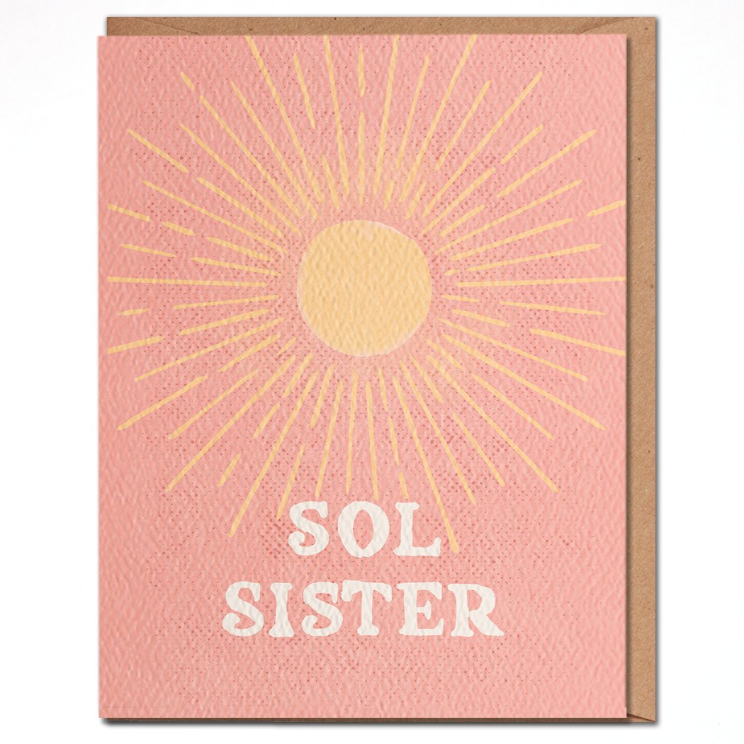 Sol Sister - Sun Friendship Card - Spiral Circle