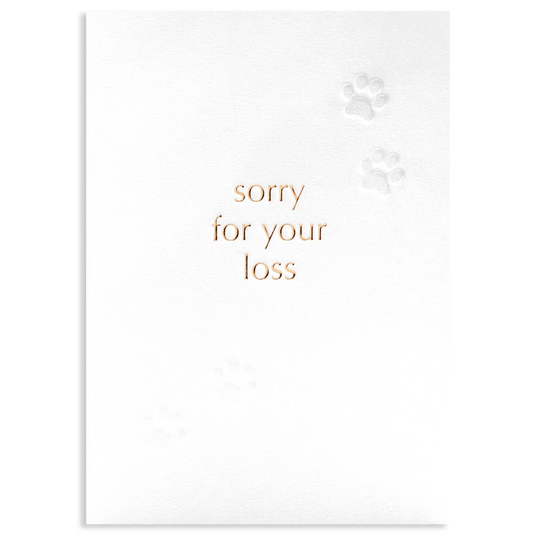 SORRY FOR YOUR LOSS | SYMPATHY CARD - Spiral Circle