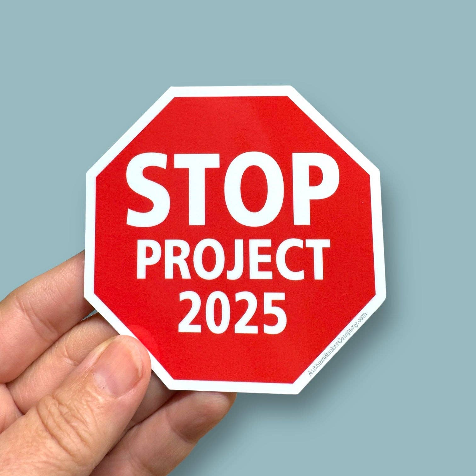 Stop Project 2025 | Sticker - Spiral Circle