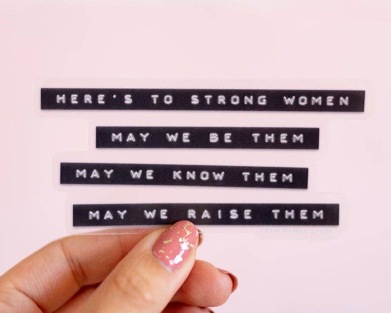 Strong Women - Feminist Vinyl Sticker - Spiral Circle