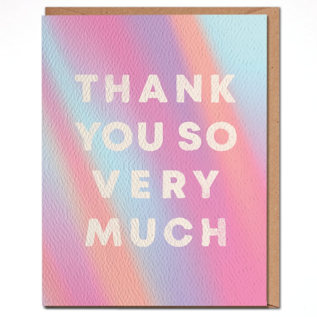 Thank You - Colorful Thank You Card - Spiral Circle