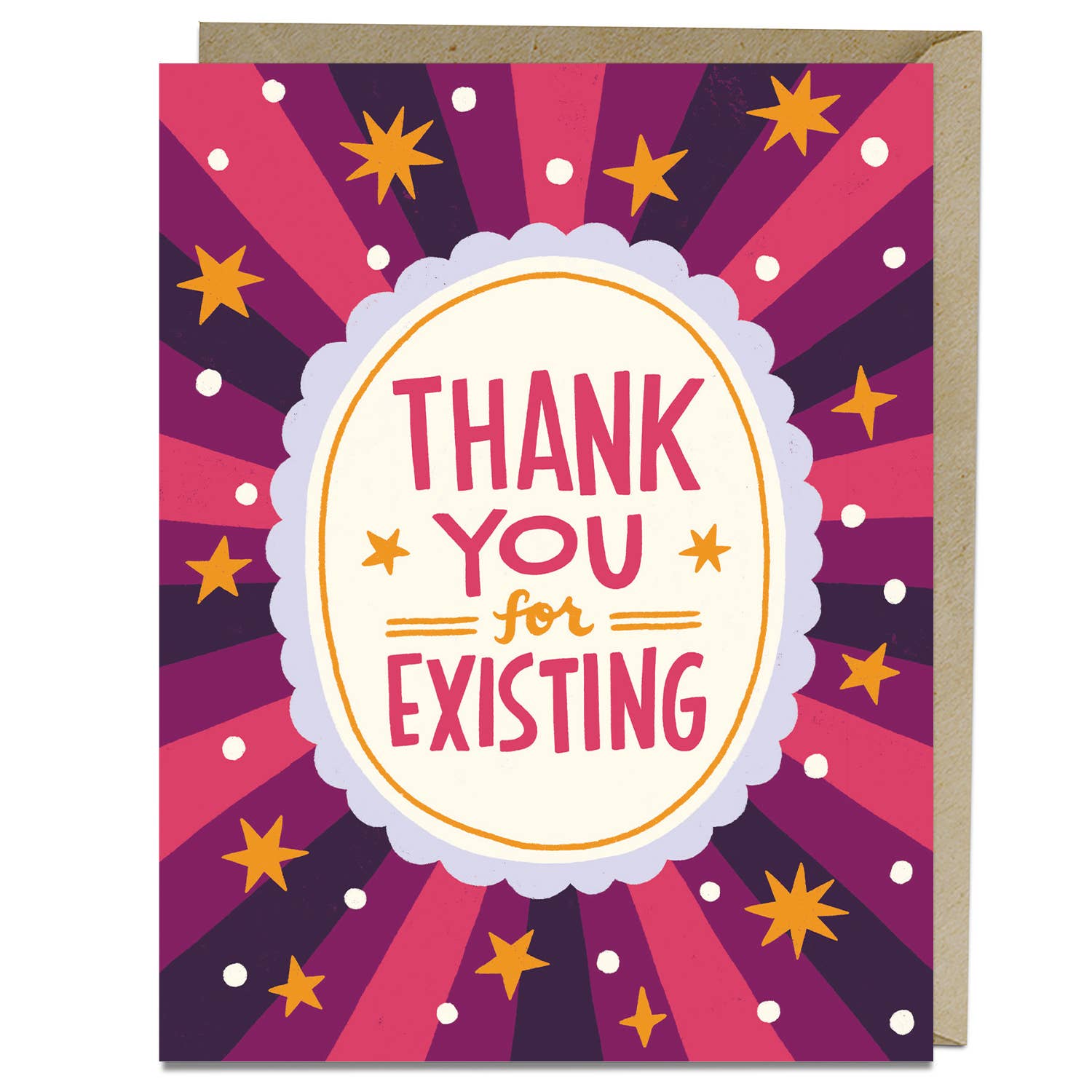 Thank You for Existing Card - Spiral Circle