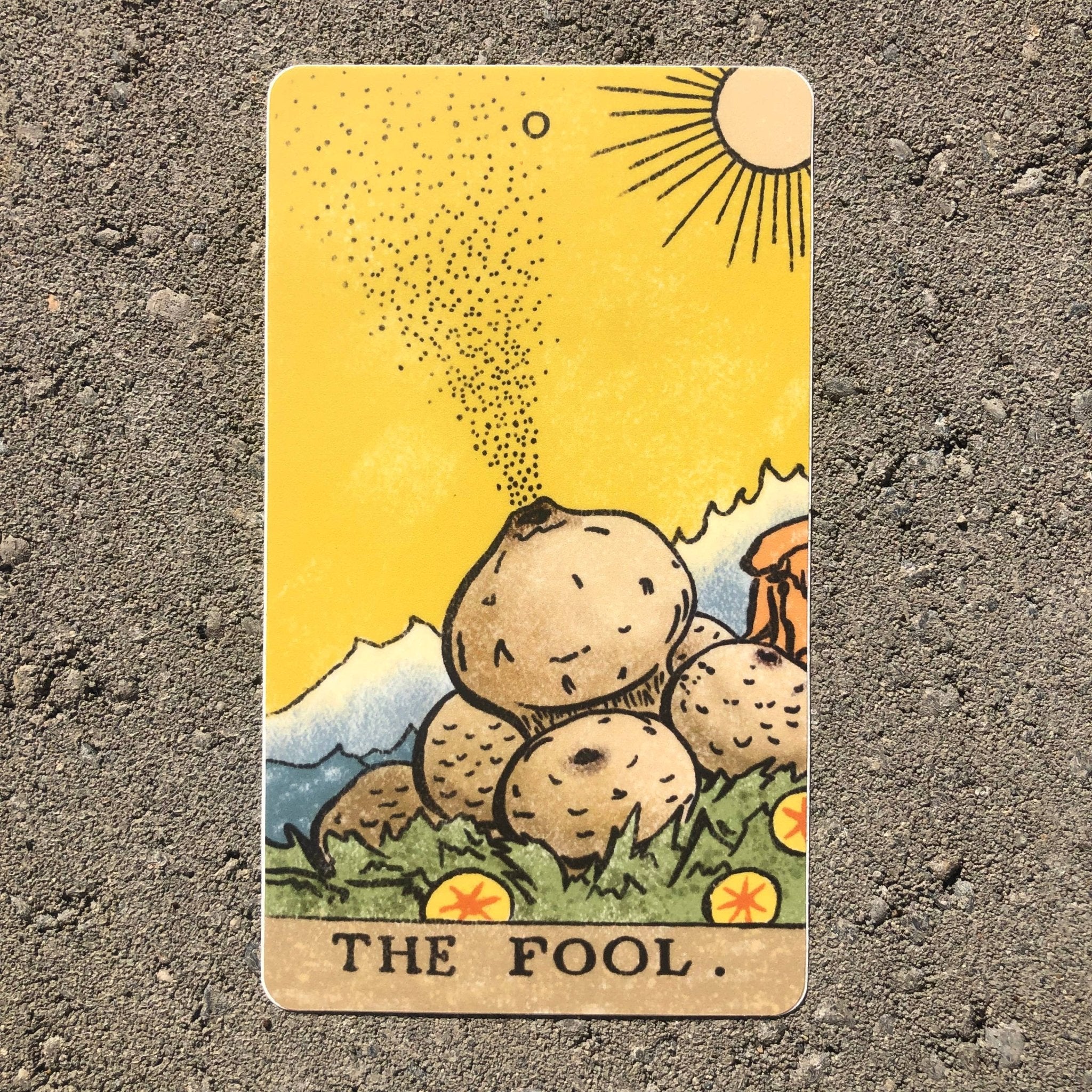 The Fool - Vinyl Sticker - Spiral Circle