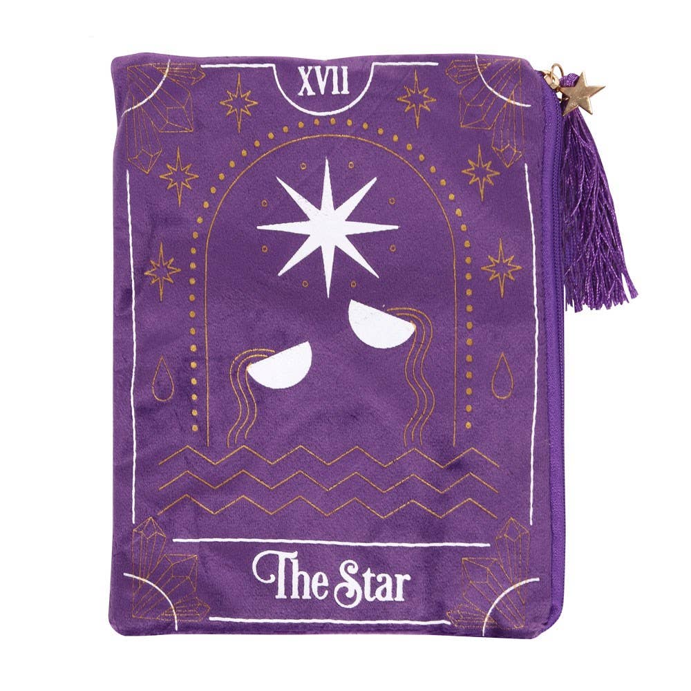 The Star Tarot Card Zippered Bag - Spiral Circle