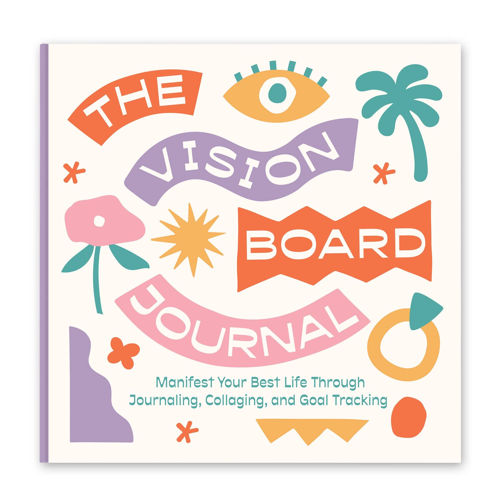 The Vision Board Journal Guided Journal - Spiral Circle