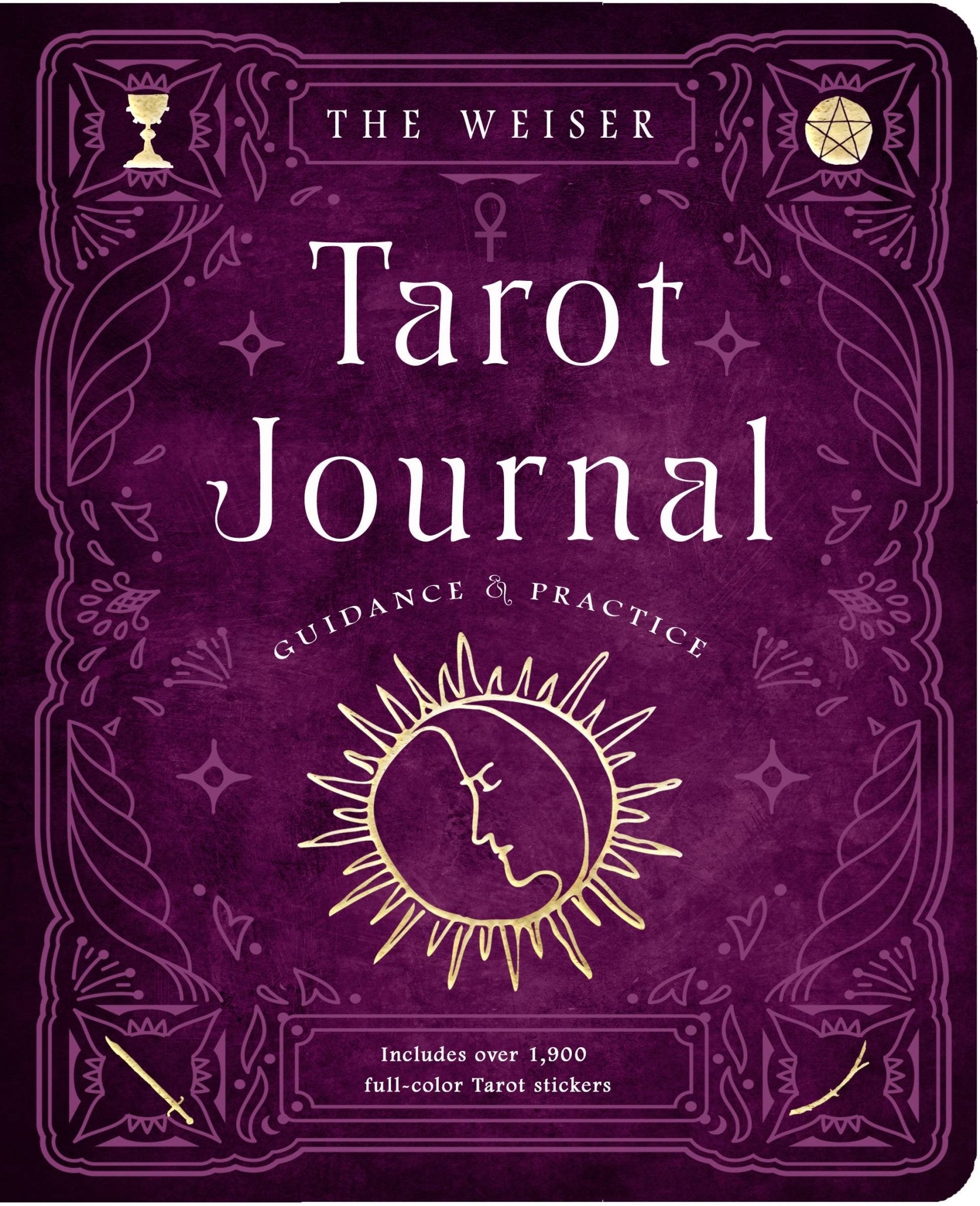 The Weiser Tarot Journal: Includes 1,920 Tarot Stickers - Spiral Circle