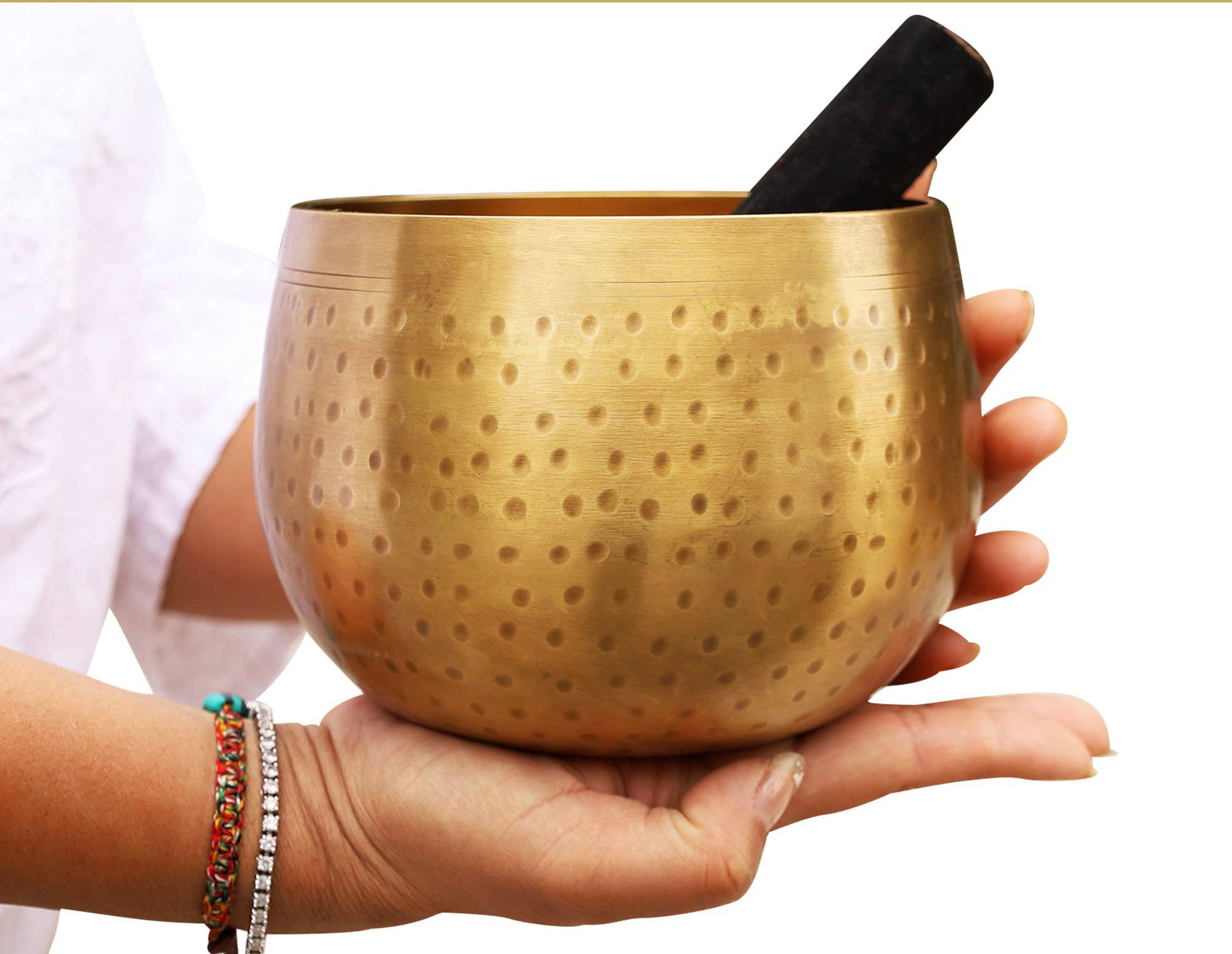 Tibetan Singing Bowl | Hand Hammered - Spiral Circle