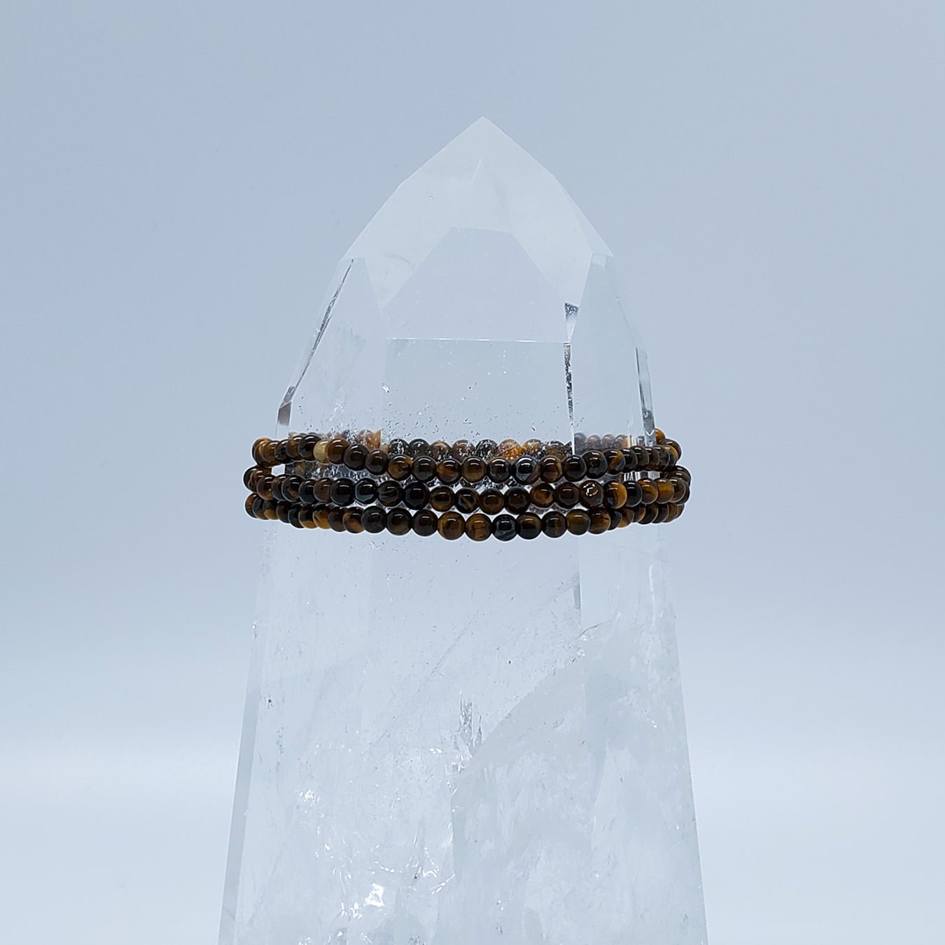 Tiger Eye Beaded Bracelet | Release Fear | 4mm - Spiral Circle