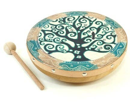 Tree Of Life Frame Drum Instrument - Spiral Circle